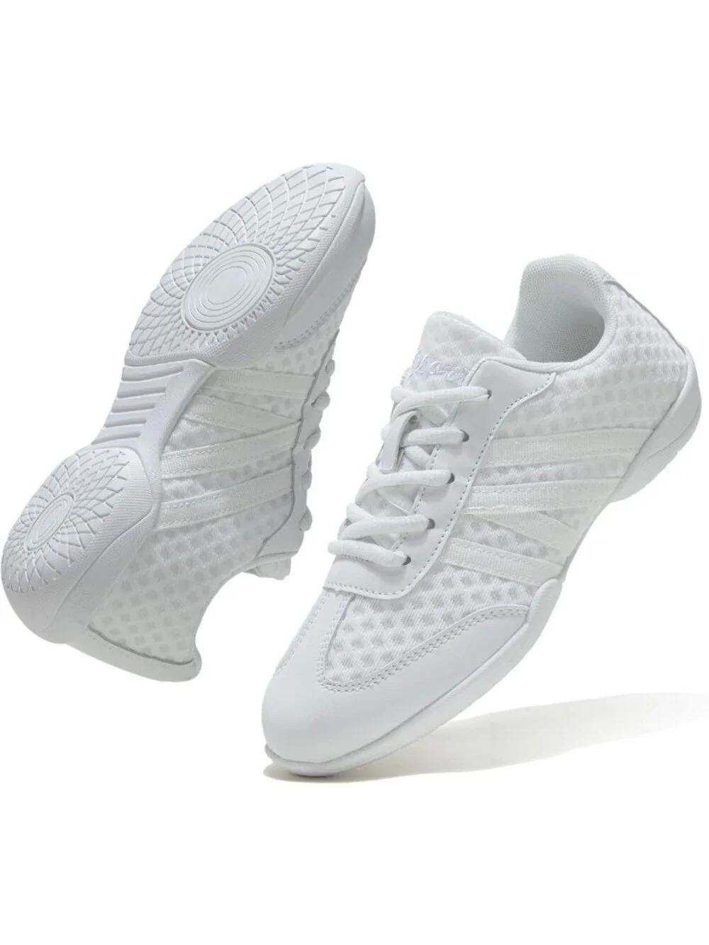 White Cheer Shoes for Girls & Women - Comfortable Athletic Sneakers for Dance